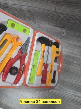 Игрушка, пластик разные цвета набор инструментов Цена штучно: 250руб Цена оптом: 250руб уп