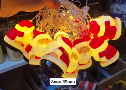 Новогодняя елка, пластик Распродажа распродажа Новогодний гирлянды ДЕД МОРОЗ Размер:Длина